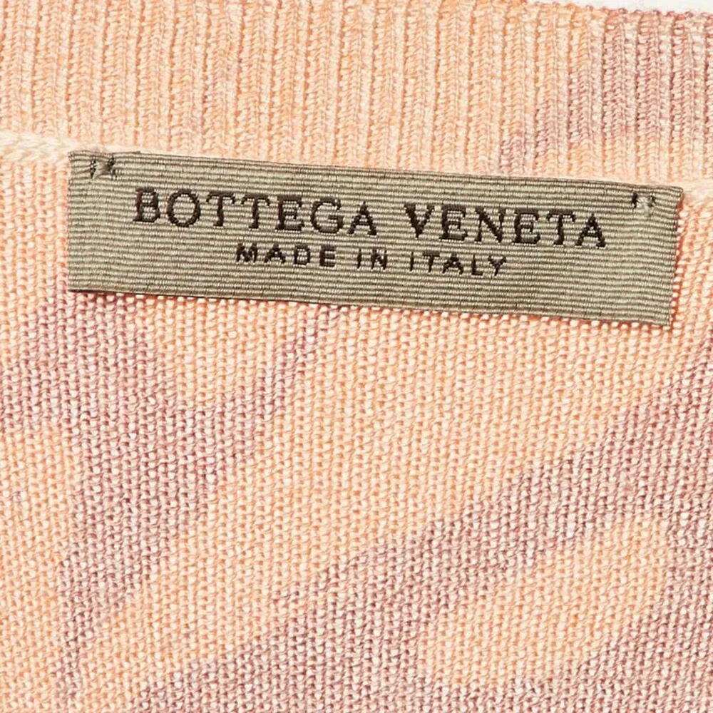 Bottega Veneta Orange Printed Cashmere & Silk Cardigan S - Picture 4 of 5